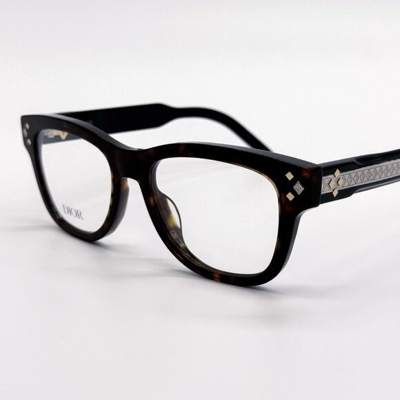 NEW DIOR CD DIAMONDO S1I 2000 SQUARE HAVANA EYEGLASSES DIOR - Picture 4 of 10